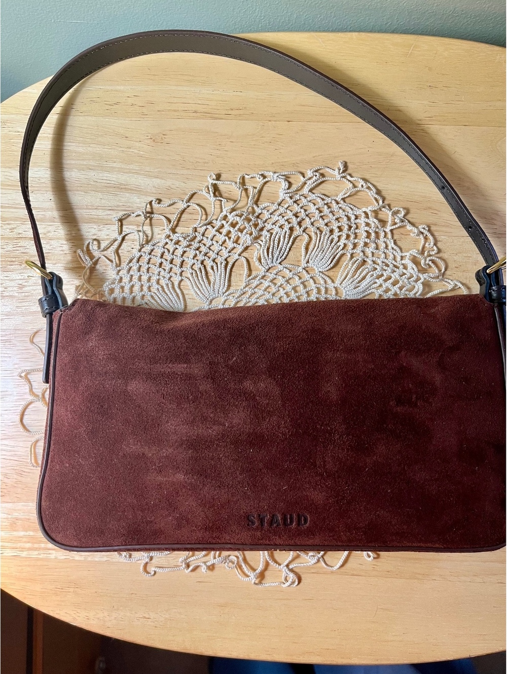 Staud Harlow Suede Shoulder Bag - Picture 4 of 9